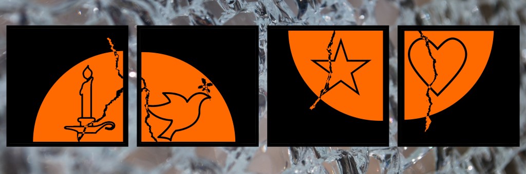 Hope - Candle
Peace - Dove
Joy - Star
Love - Heart